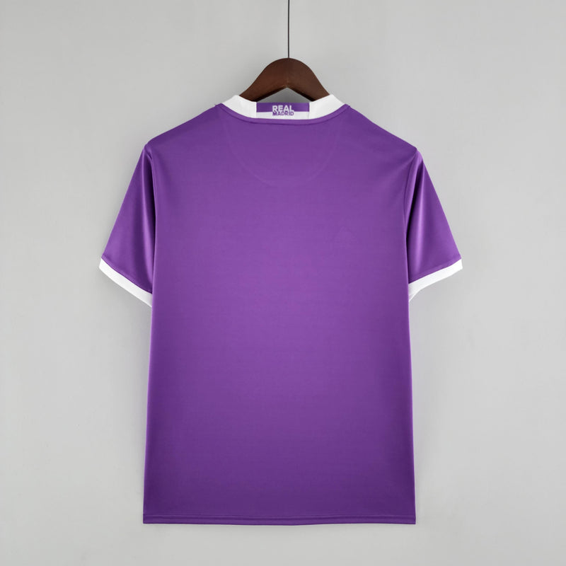 Camisa Retrô Real Madrid 2017/2018 II Away - Roxa - Adidas