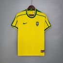 Camisa Retrô Brasil 1998 I Home - Amarela - Nike