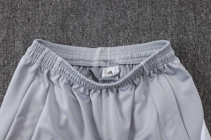 25/26 Conjunto Real Madrid 'Urban Purist' - Frio Zíper Longo - Branco