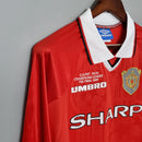 Camisa Retrô Manchester United 1999/2000 Champions Final - Manga Longa Umbro