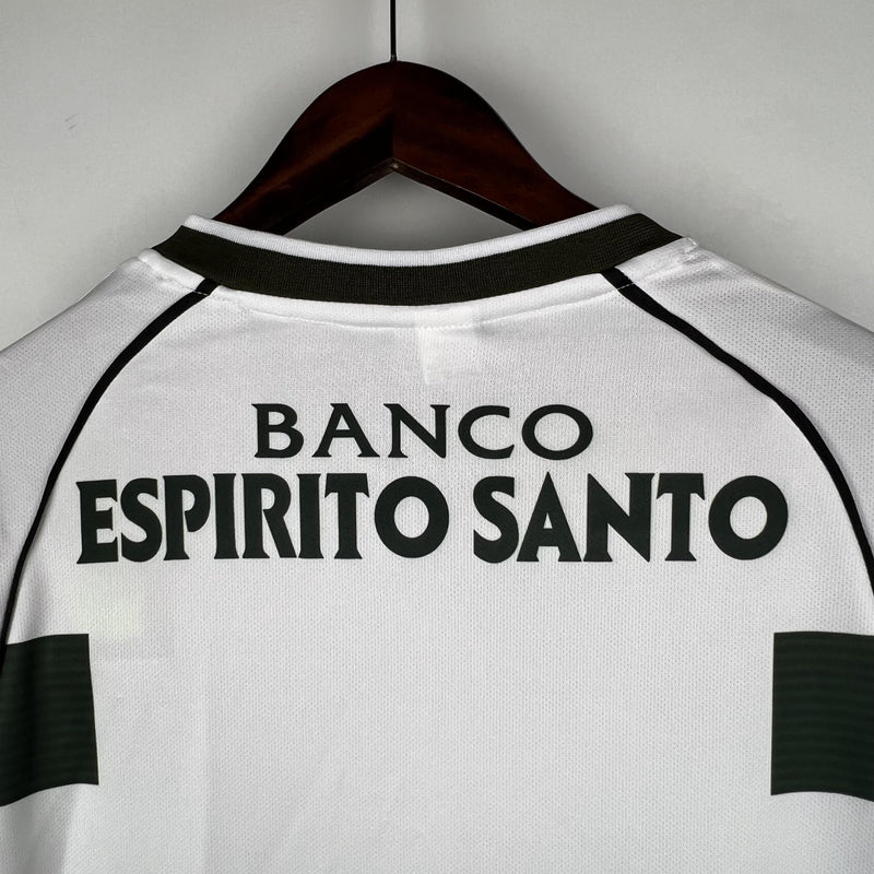 Camisa Retrô Sporting 2001/2003 I Home - Manga Longa Reebok