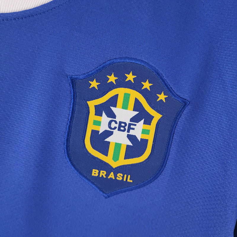 Camisa Retrô Brasil 2006 II Away - Azul - Nike