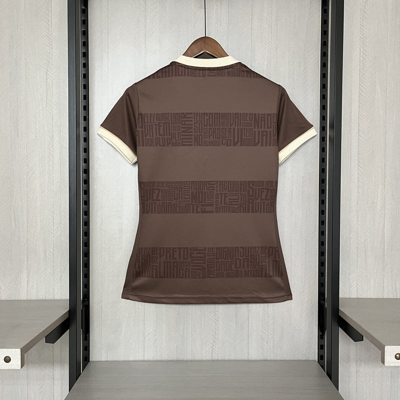 Camisa Flamengo 2024/25 Consciência Negra - Feminina - Marrom