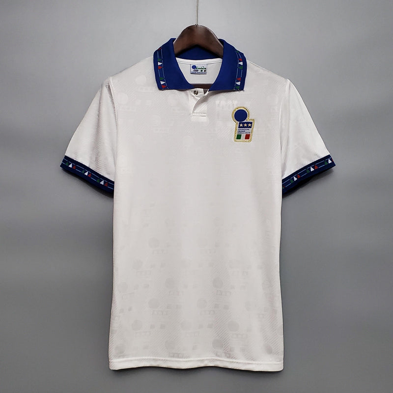 Camisa Retrô Itália 1994 II Away - Branca - Diadora
