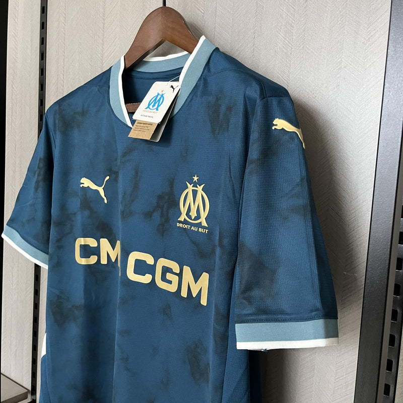 Camisa Olympique de Marseille 24/25 Edição Especial - Torcedor - Azul