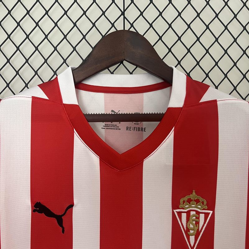 Camisa Sporting Gijon 2024/25 I Home - Torcedor