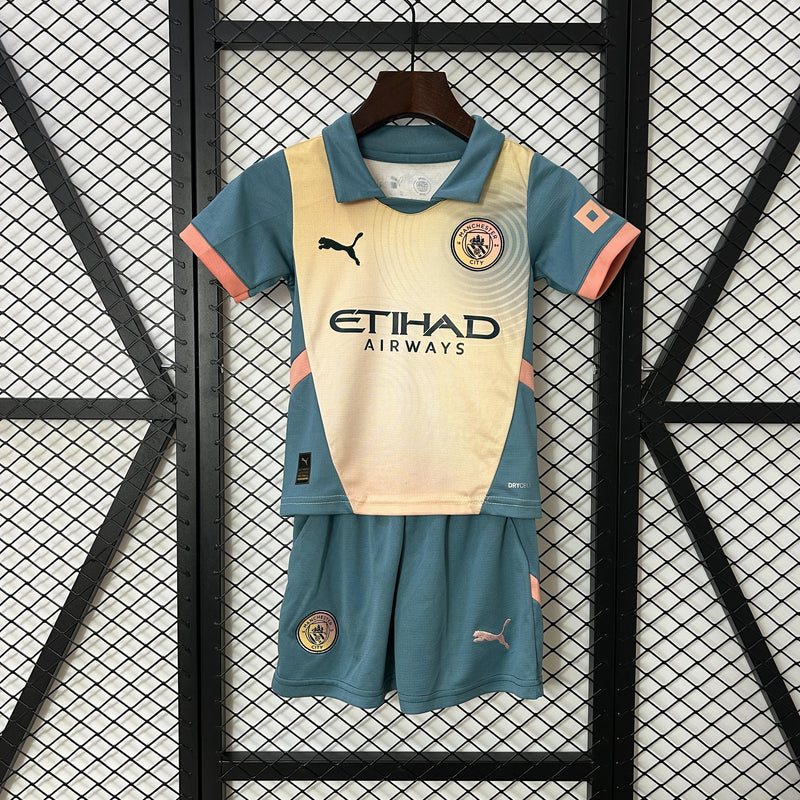 Conjunto Infantil - Manchester City 24/25 IV Fourth