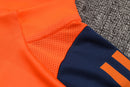 24/25 Conjunto Manchester United - Frio Zíper Curto - Laranja