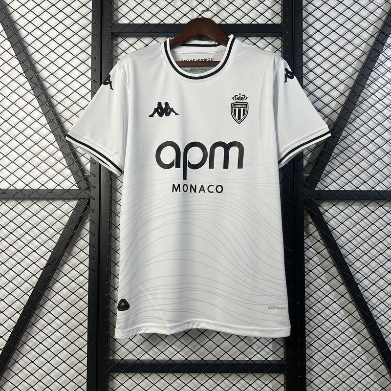 Camisa Mônaco 2025/26 II Away - Torcedor - Branca