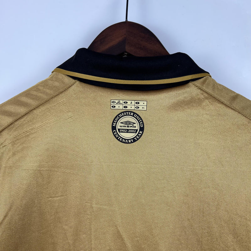 Camisa Retrô Manchester United 2001/2002 Dupla-Face