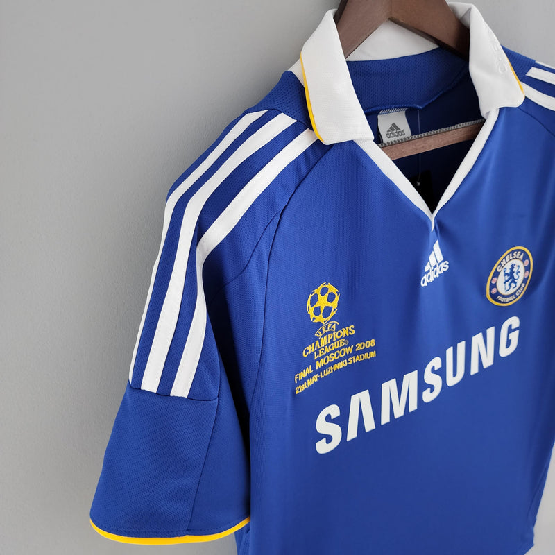 Camisa Retrô Chelsea 2008 Final Champions I Home