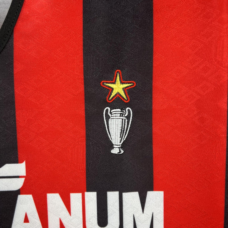 Camisa Retrô Milan 1989/1990 I Home - Kappa