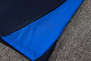 24/25 Conjunto Treino Marseille - Zíper Curto - Azul Marinho