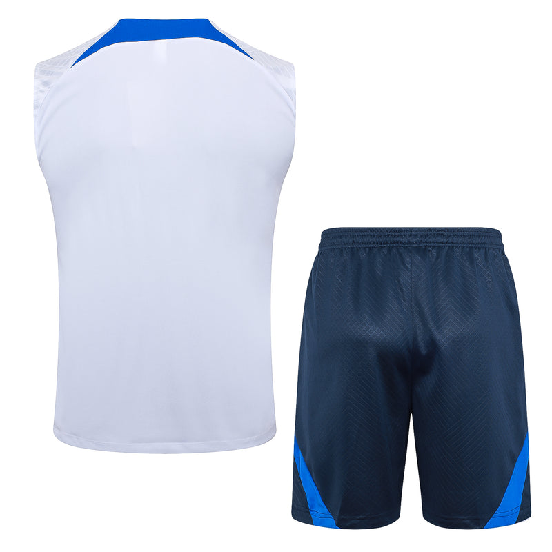23/24 Conjunto Treino França - Regata - Branco
