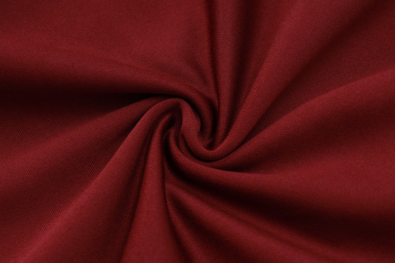 24/25 Conjunto Treino Internacional - Frio Zíper Curto - Vermelho