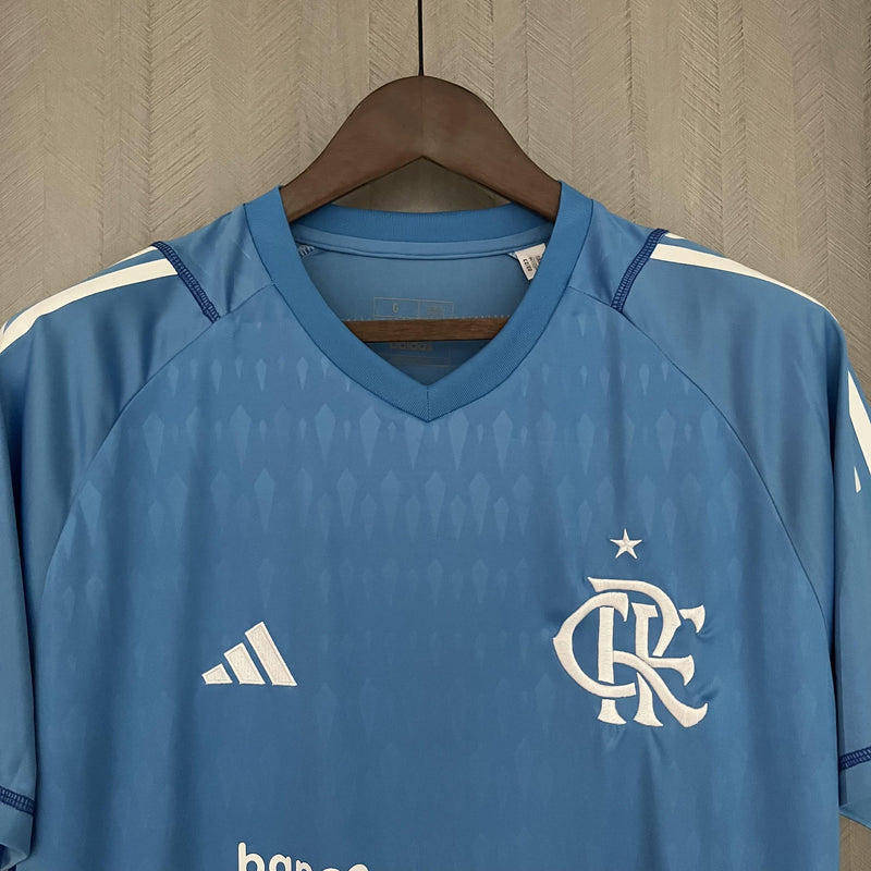 Camisa Flamengo 2023/24 Goleiro Azul - Torcedor
