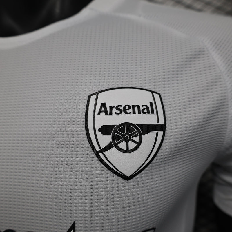 Camisa Arsenal 2025/2026 Treino - Jogador - Branca