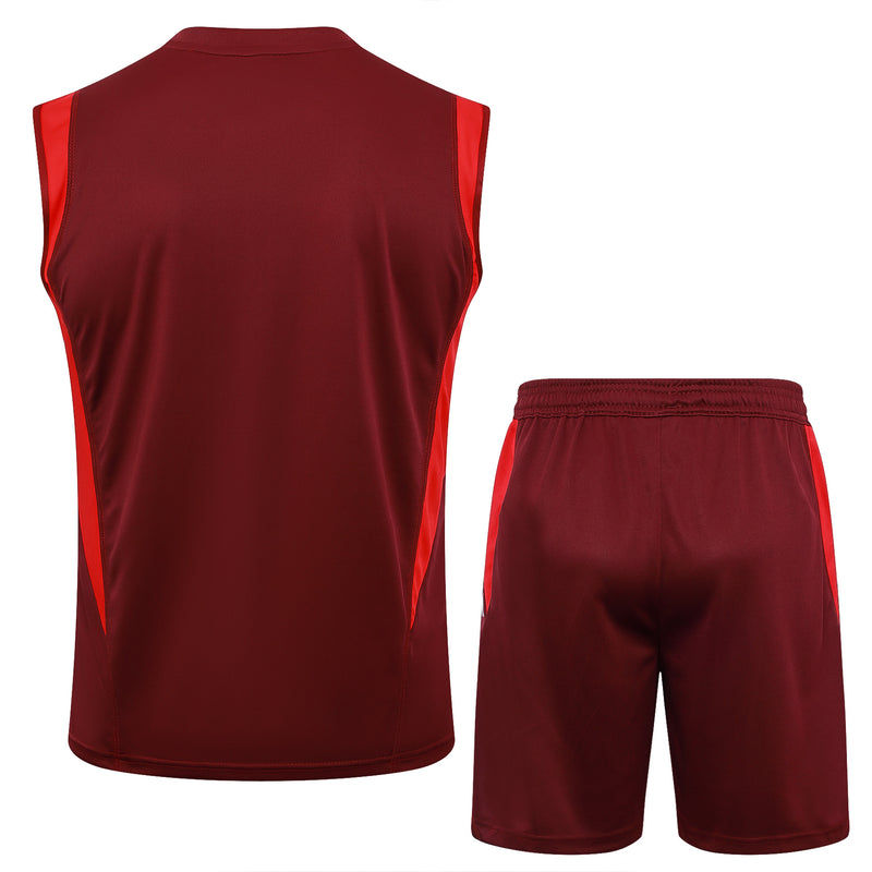 24/25 Conjunto Treino Internacional - Regata - Vermelho