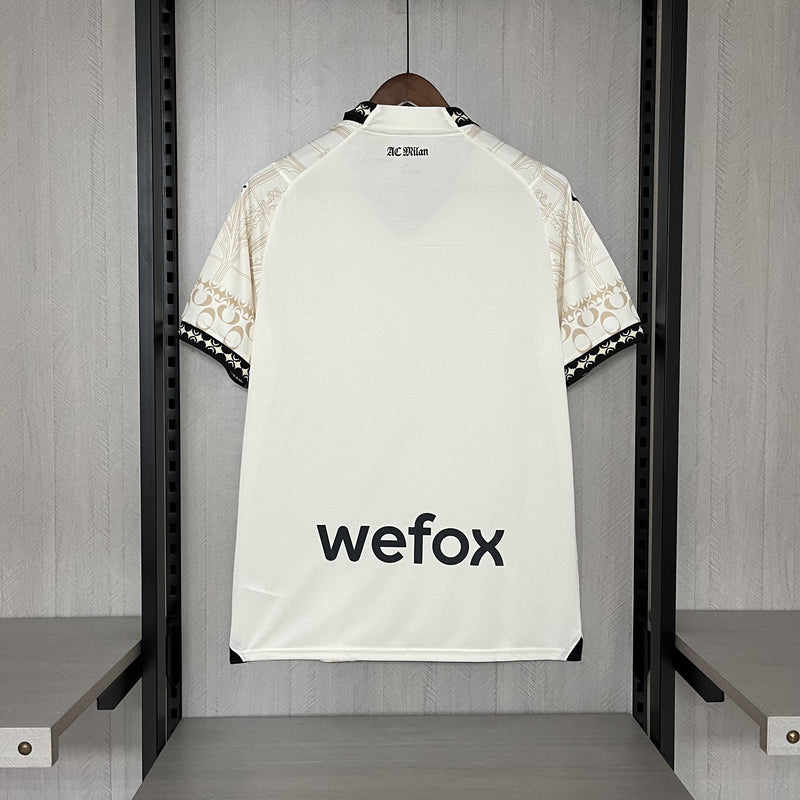 Camisa Milan 2024/25 Puma x Pleasures Especial - Torcedor - Bege