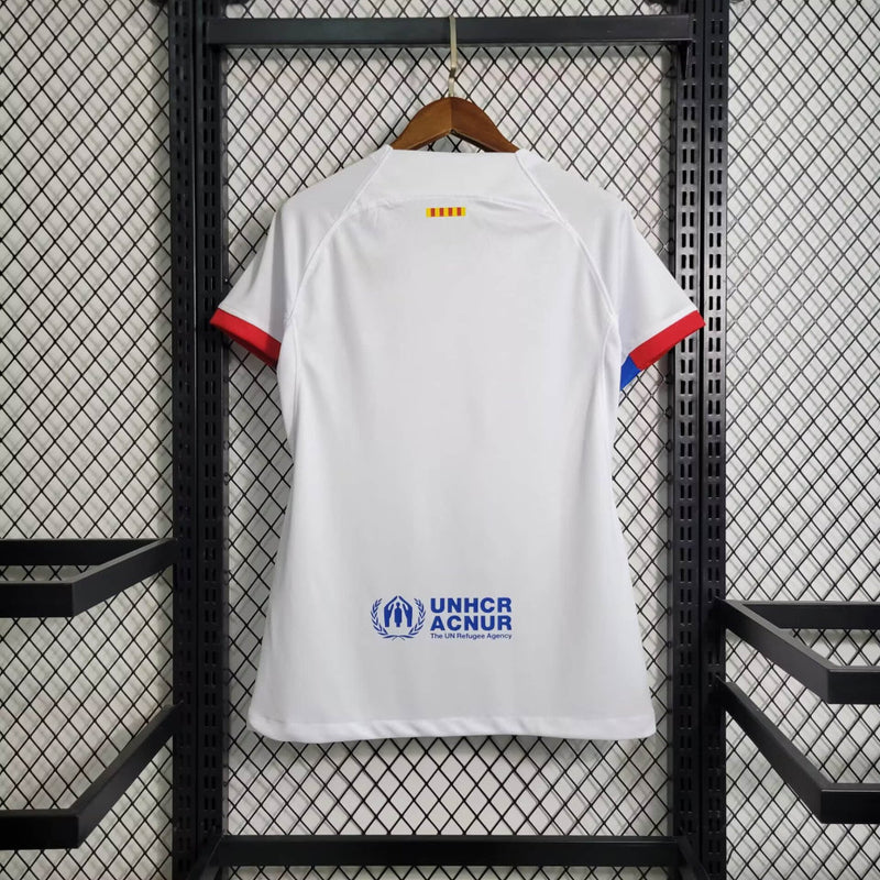 Camisa Barcelona 2023/24 II Away - Feminina - Branca