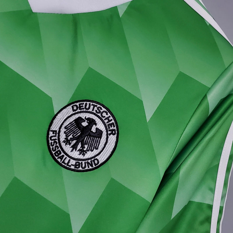Camisa Retrô Alemanha 1988 II Away - Verde - Adidas
