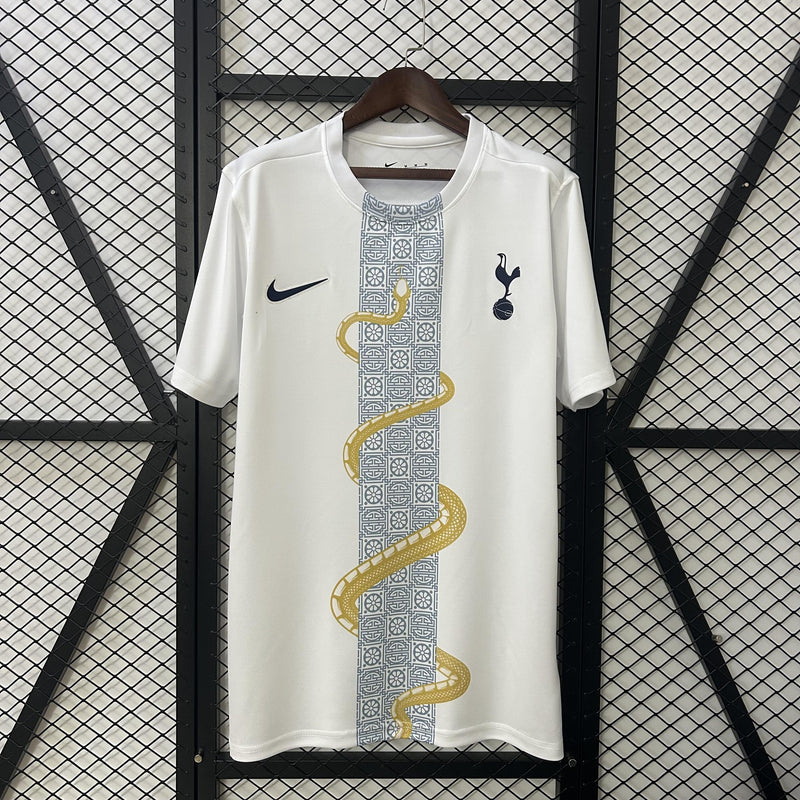 Camisa Tottenham 2025/26 Cobra Dourada Pré-Jogo - Torcedor