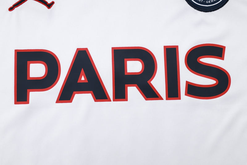 23/24 Conjunto Treino PSG - Regata Calor - Branco Jordan