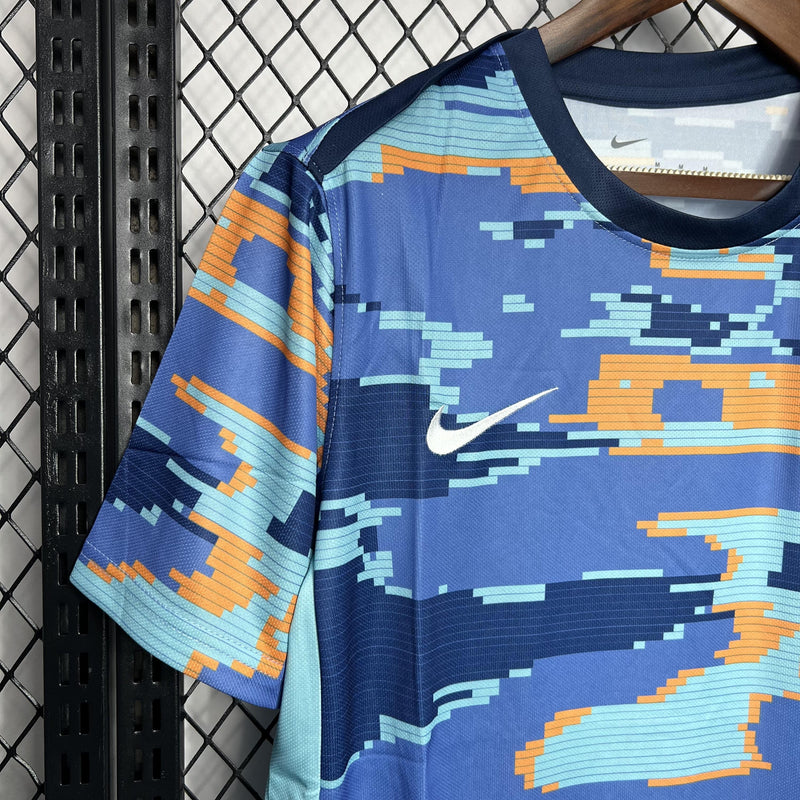 Camisa Holanda 2024/25 Euro Pré-Jogo - Torcedor