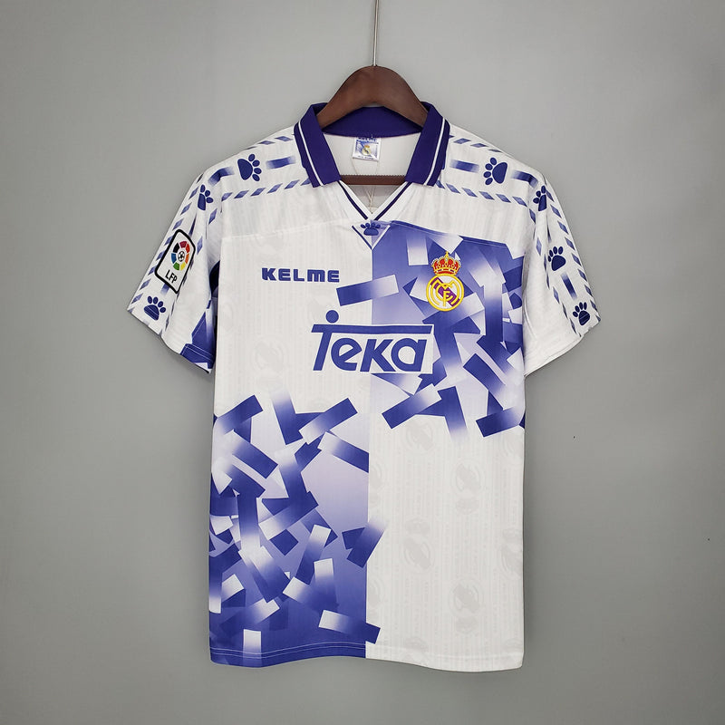 Camisa Retrô Real Madrid 1996/1997 III Third - Branca - Kelme