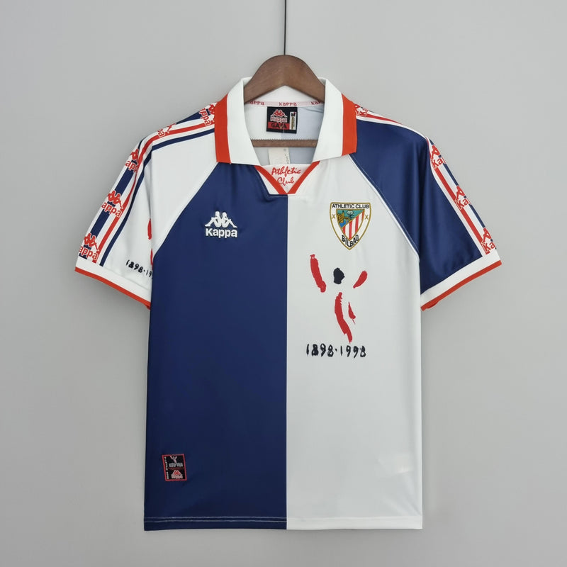 Camisa Retrô Athletic Bilbao 1997/1998 II Away - Azul - Kappa