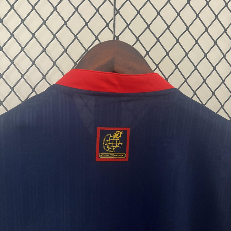Camisa Retrô Espanha 1996 II Away - Azul