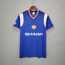 Camisa Retrô Manchester United 1985/1986 II Away - Azul - Adidas