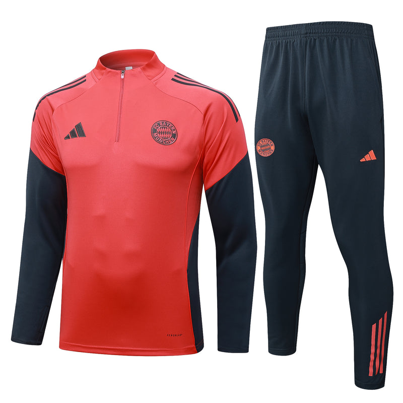 25/26 Conjunto Treino Bayern de Munique - Frio Zíper Longo