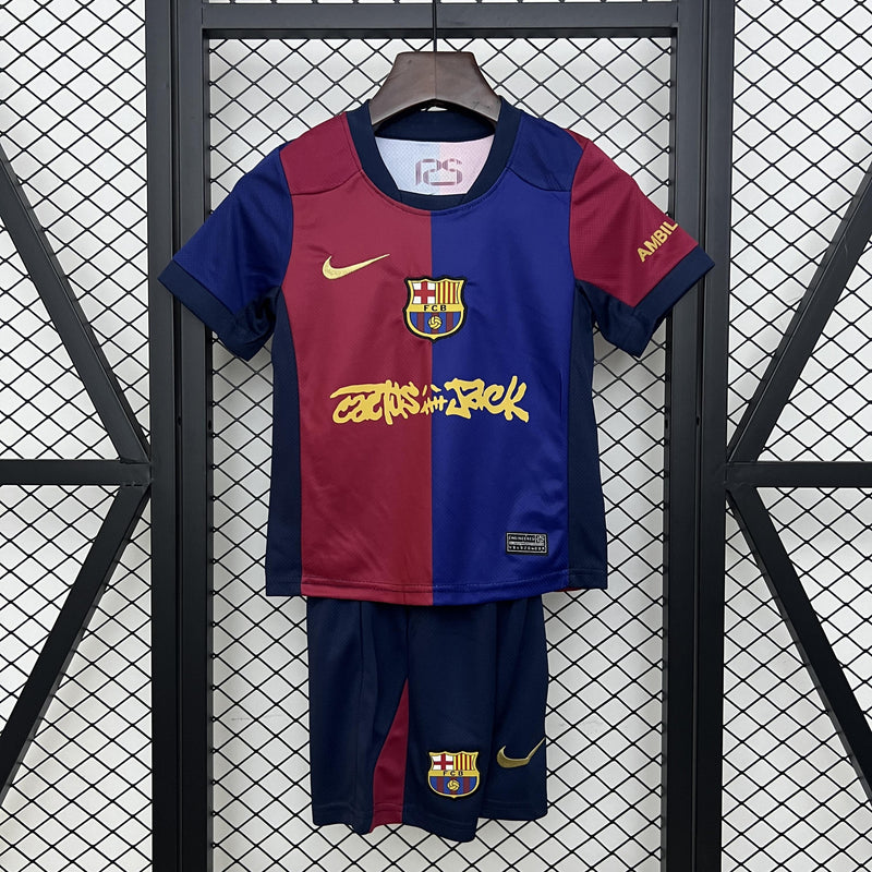 Conjunto Infantil - Barcelona 24/25 I Home Cactus Jack