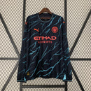 Camisa Manchester City 2023/24 III Third - Torcedor Manga Longa - Preta