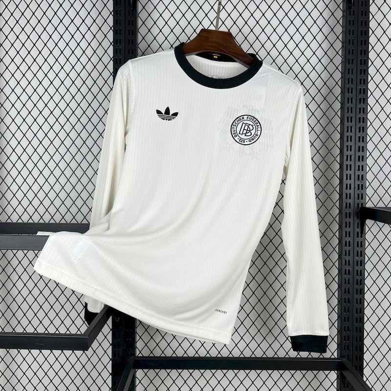 Camisa Alemanha 25/26 125 Anos - Torcedor Manga Longa - Branca