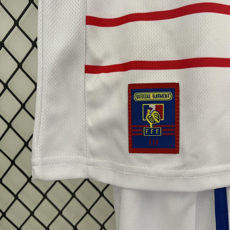 Conjunto Infantil Retrô - Fiorentina 1998 II Away - Branca