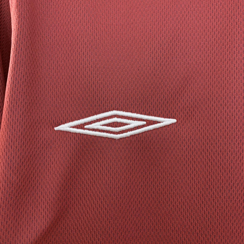 Camisa Retrô Inglaterra 2002 II Away - Vermelha