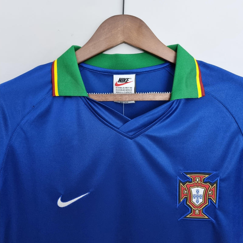 Camisa Retrô Portugal 1998 II Away - Azul - Nike