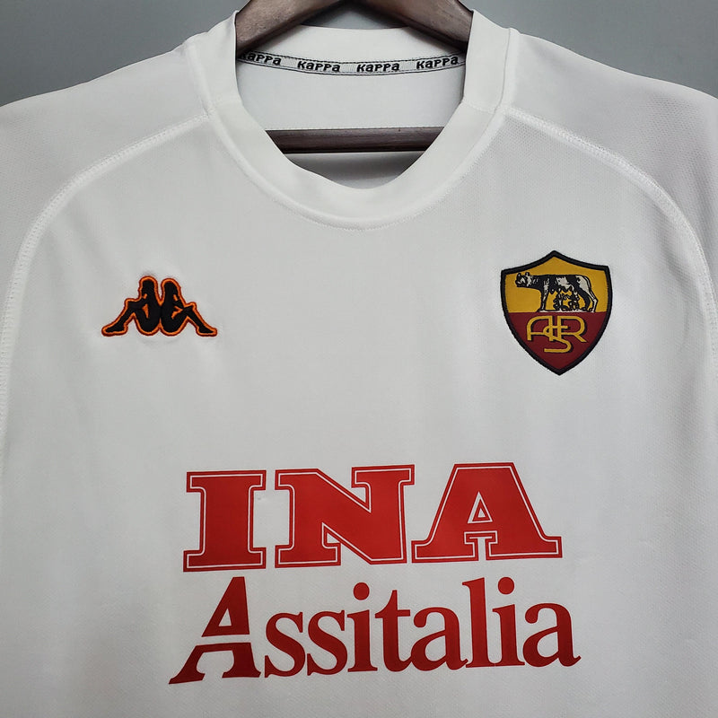 Camisa Retrô Roma 2000/2001 II Away - Branca - Kappa
