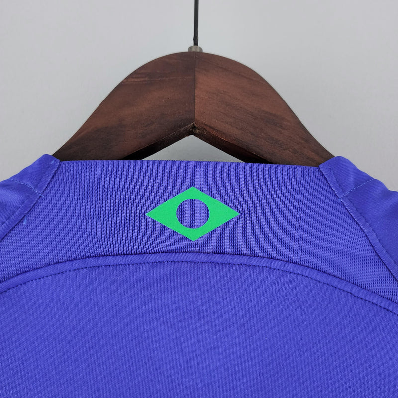 Camisa Brasil 2022 II Away - Feminina - Azul