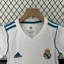 Conjunto Infantil Retrô - Real Madrid 2017/18 I Home