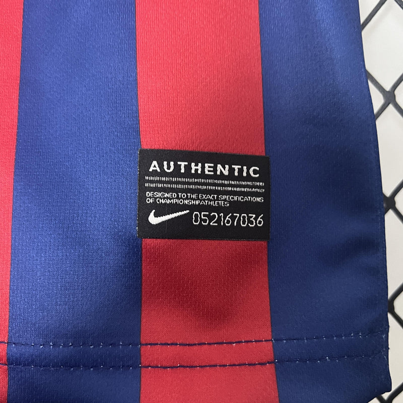 Conjunto Infantil Retrô - Barcelona 2013/14 I Home