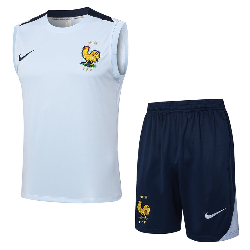 24/25 Conjunto Treino França- Regata - Branco