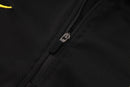 24/25 Conjunto Treino Brasil - Frio Zíper Curto - Preto