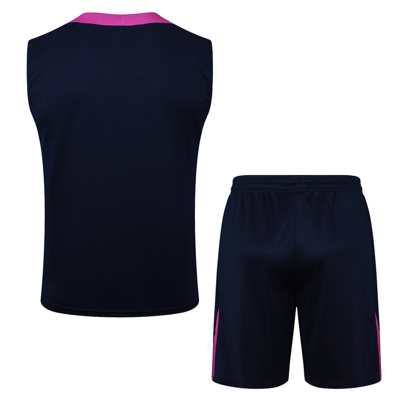 25/26 Conjunto Treino Barcelona Regata - Roxo Escuro