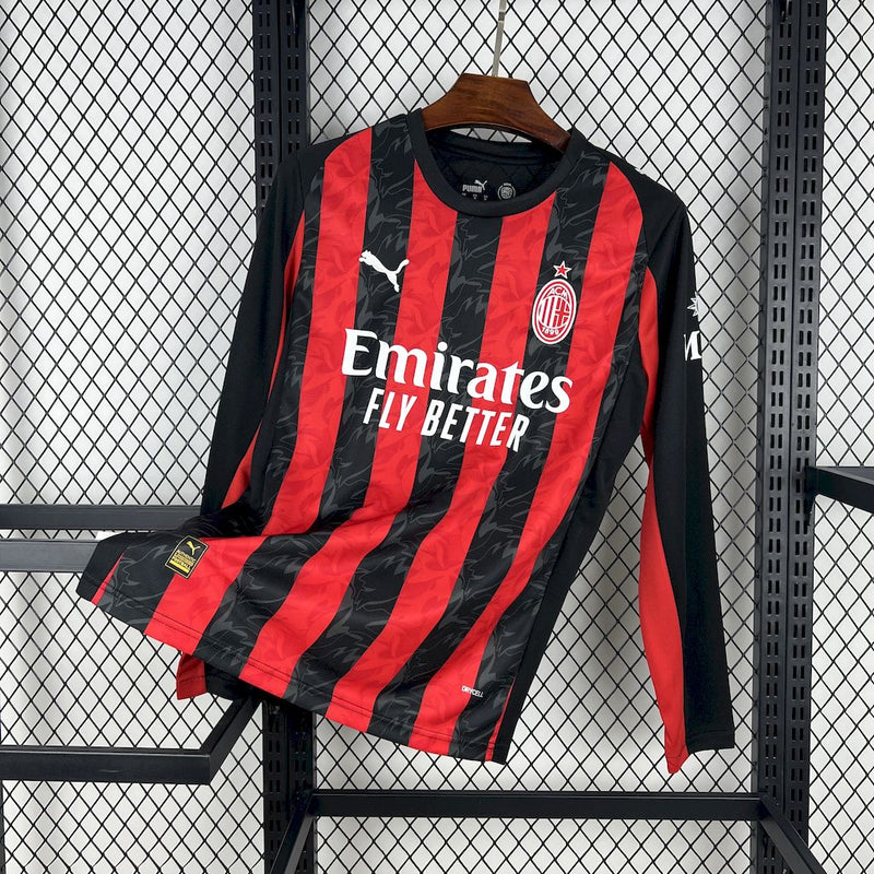 Camisa Milan 25/26 I Home - Torcedor Manga Longa