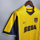 Camisa Retrô Arsenal 1999/2000 II Away - Amarela - Nike - Sega
