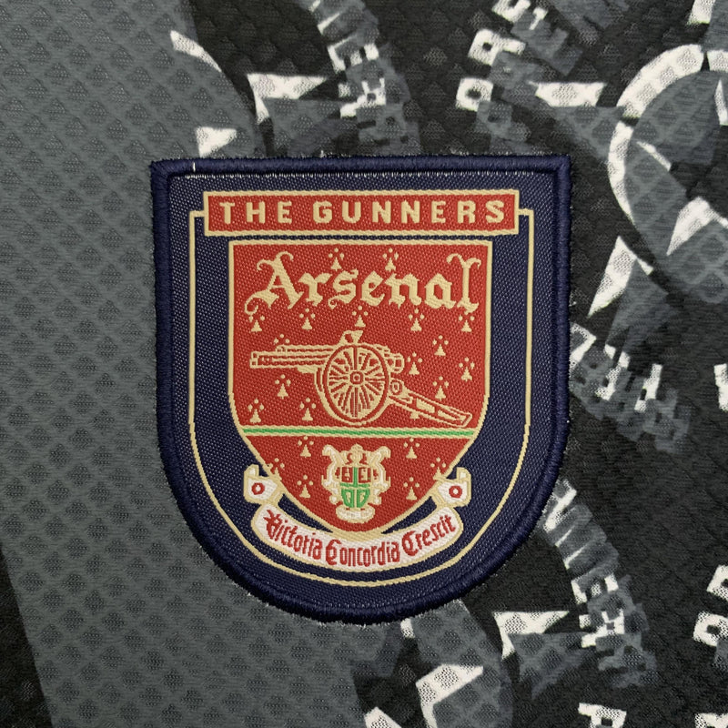 Camisa Retrô de Goleiro Arsenal 1994/1995 - Manga Longa - Preta