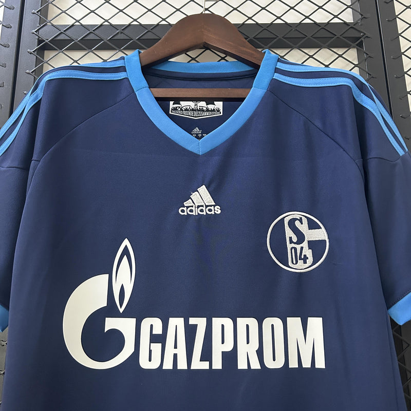 Camisa Retrô Schalke 04 2010/2011 II Away - Azul Escuro - Adidas
